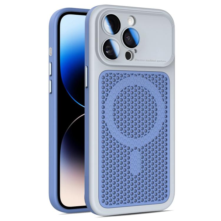 Custodia magnetica di raffreddamento Armor Shield Mesh per telefono con pellicola protettiva per obiettivo., For iPhone 14 Pro, For iPhone 14 Pro Max, For iPhone 13 Pro Max, For iPhone 13 Pro