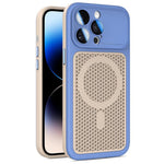 Custodia magnetica di raffreddamento Armor Shield Mesh per telefono con pellicola protettiva per obiettivo., For iPhone 14 Pro, For iPhone 14 Pro Max, For iPhone 13 Pro Max, For iPhone 13 Pro