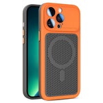 Custodia magnetica di raffreddamento Armor Shield Mesh per telefono con pellicola protettiva per obiettivo., For iPhone 14 Pro, For iPhone 14 Pro Max, For iPhone 13 Pro Max, For iPhone 13 Pro