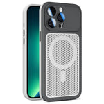 Custodia magnetica di raffreddamento Armor Shield Mesh per telefono con pellicola protettiva per obiettivo., For iPhone 14 Pro, For iPhone 14 Pro Max, For iPhone 13 Pro Max, For iPhone 13 Pro