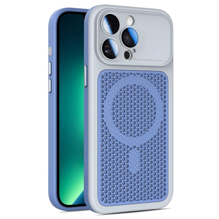 Custodia magnetica di raffreddamento Armor Shield Mesh per telefono con pellicola protettiva per obiettivo., For iPhone 14 Pro, For iPhone 14 Pro Max, For iPhone 13 Pro Max, For iPhone 13 Pro