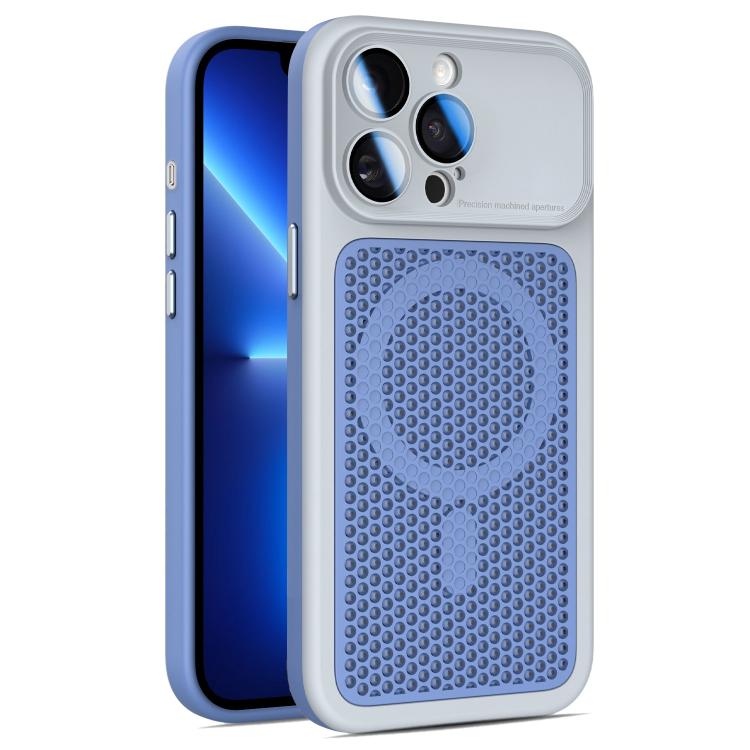 Custodia magnetica di raffreddamento Armor Shield Mesh per telefono con pellicola protettiva per obiettivo., For iPhone 14 Pro, For iPhone 14 Pro Max, For iPhone 13 Pro Max, For iPhone 13 Pro