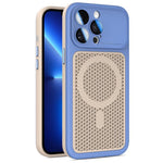 Custodia magnetica di raffreddamento Armor Shield Mesh per telefono con pellicola protettiva per obiettivo., For iPhone 14 Pro, For iPhone 14 Pro Max, For iPhone 13 Pro Max, For iPhone 13 Pro