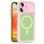 Custodia magnetica di raffreddamento Armor Shield Mesh per telefono con pellicola protettiva per obiettivo., For iPhone 12, For iPhone 12 Pro Max, For iPhone 12 Pro