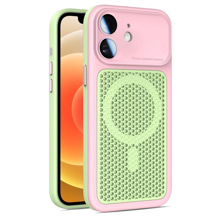 Custodia magnetica di raffreddamento Armor Shield Mesh per telefono con pellicola protettiva per obiettivo., For iPhone 12, For iPhone 12 Pro Max, For iPhone 12 Pro