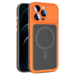 Custodia magnetica di raffreddamento Armor Shield Mesh per telefono con pellicola protettiva per obiettivo., For iPhone 12, For iPhone 12 Pro Max, For iPhone 12 Pro