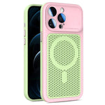 Custodia magnetica di raffreddamento Armor Shield Mesh per telefono con pellicola protettiva per obiettivo., For iPhone 12, For iPhone 12 Pro Max, For iPhone 12 Pro