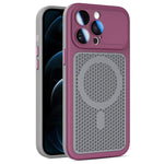 Custodia magnetica di raffreddamento Armor Shield Mesh per telefono con pellicola protettiva per obiettivo., For iPhone 12, For iPhone 12 Pro Max, For iPhone 12 Pro