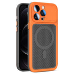 Custodia magnetica di raffreddamento Armor Shield Mesh per telefono con pellicola protettiva per obiettivo., For iPhone 12, For iPhone 12 Pro Max, For iPhone 12 Pro