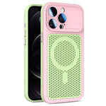 Custodia magnetica di raffreddamento Armor Shield Mesh per telefono con pellicola protettiva per obiettivo., For iPhone 12, For iPhone 12 Pro Max, For iPhone 12 Pro