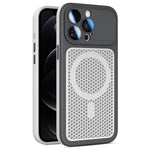 Custodia magnetica di raffreddamento Armor Shield Mesh per telefono con pellicola protettiva per obiettivo., For iPhone 12, For iPhone 12 Pro Max, For iPhone 12 Pro