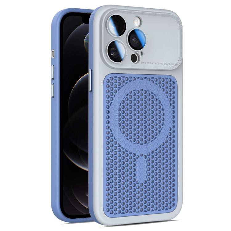Custodia magnetica di raffreddamento Armor Shield Mesh per telefono con pellicola protettiva per obiettivo., For iPhone 12, For iPhone 12 Pro Max, For iPhone 12 Pro