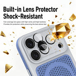 Custodia magnetica di raffreddamento Armor Shield Mesh per telefono con pellicola protettiva per obiettivo., For iPhone 17 Pro Max, For iPhone 17 Pro, For iPhone 17, For iPhone 16 Pro Max