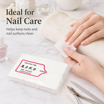 Dischetti struccanti monouso in tessuto non tessuto per manicure, ideali per rimuovere lo smalto.