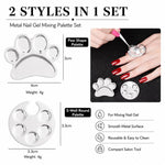 2 pezzi/confezione Tavolozza per miscelare nail art Tavolozza per miscelare fondotinta