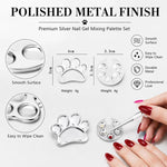 2 pezzi/confezione Tavolozza per miscelare nail art Tavolozza per miscelare fondotinta