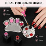 2 pezzi/confezione Tavolozza per miscelare nail art Tavolozza per miscelare fondotinta