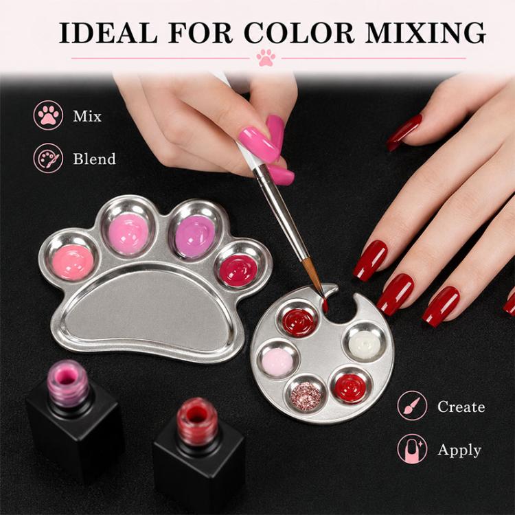 2 pezzi/confezione Tavolozza per miscelare nail art Tavolozza per miscelare fondotinta