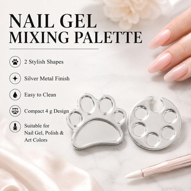 2 pezzi/confezione Tavolozza per miscelare nail art Tavolozza per miscelare fondotinta