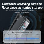 Registratore vocale da collo M21 con display TFT da 0,85 pollici, 4GB, 8GB, 16GB, 32GB, 64GB