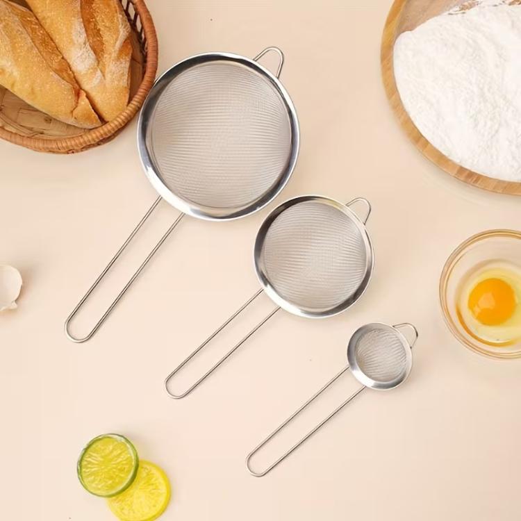 Set 3 in 1 di colino, cucchiaio e rete in acciaio inossidabile LsCook, 6.9+12+17.6cm