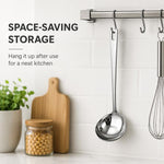 Cucchiaio in acciaio inox LsCook da 7,2 cm, Soup Spoon, Strainer Spoon