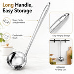 Cucchiaio separatore d'olio in acciaio inossidabile LsCook, Oil Separating Spoon