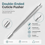 Set di 4 pezzi per manicure: tronchesino per cuticole, taglia cuticole, spingi cuticole, lima per unghie in acciaio inossidabile.