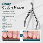 Set di 4 pezzi per manicure: tronchesino per cuticole, taglia cuticole, spingi cuticole, lima per unghie in acciaio inossidabile.
