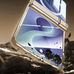 Custodia per telefono magnetica con cerniera trasparente galvanizzata., For Galaxy Z Flip8 5G