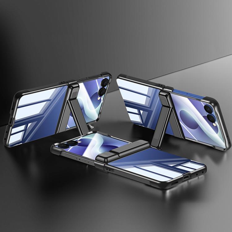Custodia per telefono trasparente con cerniera e rivestimento galvanico., For Galaxy Z Flip8 5G