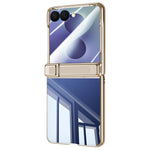Custodia per telefono trasparente con cerniera e rivestimento galvanico., For Galaxy Z Flip8 5G