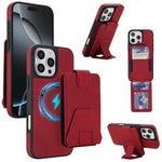 Custodia per telefono magnetica RFID con porta carte staccabile in similpelle stile retrò, design retrò, con protezione RFID., For iPhone 16 Pro Max, For iPhone 16 Pro