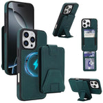 Custodia per telefono magnetica RFID con porta carte staccabile in similpelle stile retrò, design retrò, con protezione RFID., For iPhone 16 Pro Max, For iPhone 16 Pro