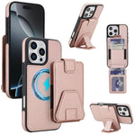 Custodia per telefono magnetica RFID con porta carte staccabile in similpelle stile retrò, design retrò, con protezione RFID., For iPhone 16 Pro Max, For iPhone 16 Pro
