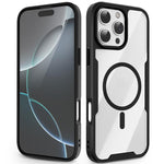 Custodia magnetica antiurto con airbag in acrilico + TPU della serie Fighter, For iPhone 17 Pro Max, For iPhone 17 Pro, For iPhone 17, For iPhone 16 Pro Max, For iPhone 16 Pro