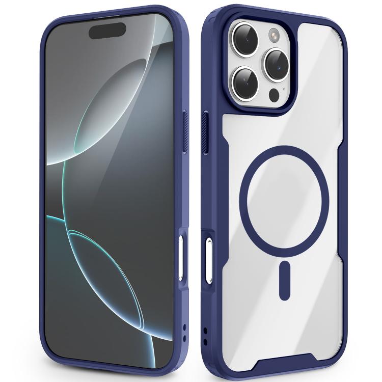 Custodia magnetica antiurto con airbag in acrilico + TPU della serie Fighter, For iPhone 17 Pro Max, For iPhone 17 Pro, For iPhone 17, For iPhone 16 Pro Max, For iPhone 16 Pro