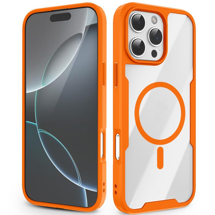 Custodia magnetica antiurto con airbag in acrilico + TPU della serie Fighter, For iPhone 17 Pro Max, For iPhone 17 Pro, For iPhone 17, For iPhone 16 Pro Max, For iPhone 16 Pro