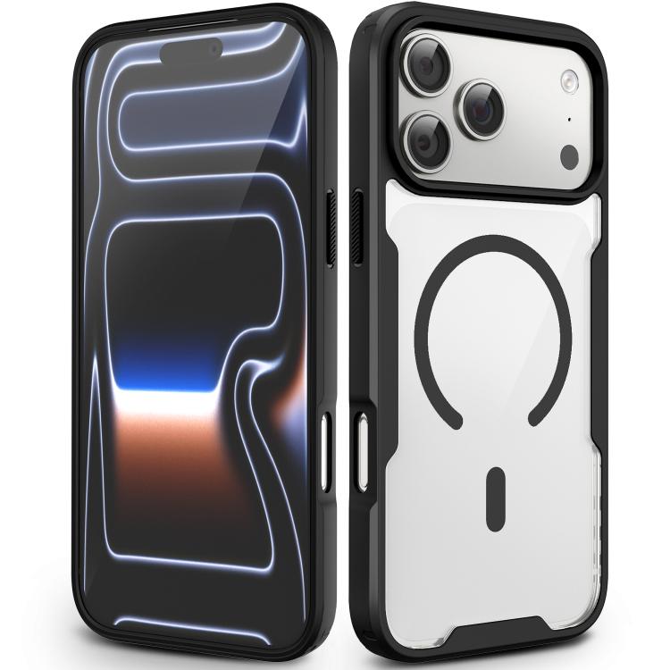 Custodia magnetica antiurto con airbag in acrilico + TPU della serie Fighter, For iPhone 17 Pro Max, For iPhone 17 Pro, For iPhone 17, For iPhone 16 Pro Max, For iPhone 16 Pro