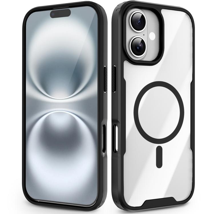 Custodia magnetica antiurto con airbag in acrilico + TPU della serie Fighter, For iPhone 17 Pro Max, For iPhone 17 Pro, For iPhone 17, For iPhone 16 Pro Max, For iPhone 16 Pro