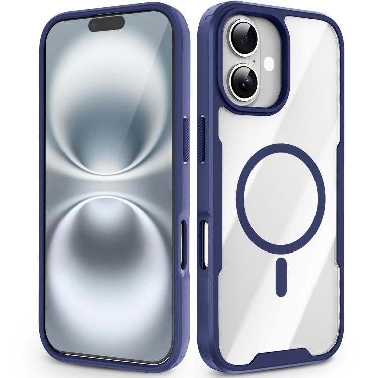 Custodia magnetica antiurto con airbag in acrilico + TPU della serie Fighter, For iPhone 17 Pro Max, For iPhone 17 Pro, For iPhone 17, For iPhone 16 Pro Max, For iPhone 16 Pro