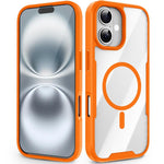 Custodia magnetica antiurto con airbag in acrilico + TPU della serie Fighter, For iPhone 17 Pro Max, For iPhone 17 Pro, For iPhone 17, For iPhone 16 Pro Max, For iPhone 16 Pro