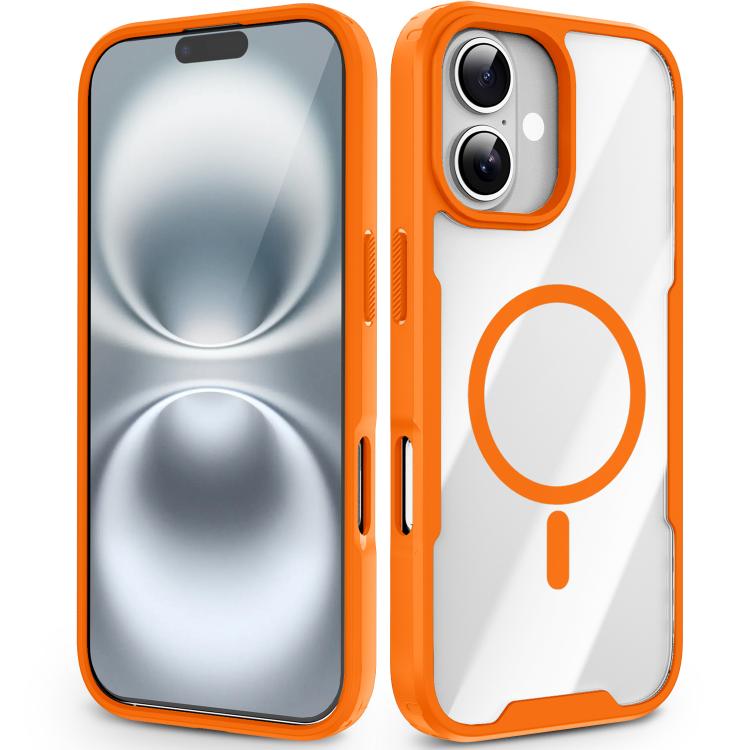 Custodia magnetica antiurto con airbag in acrilico + TPU della serie Fighter, For iPhone 17 Pro Max, For iPhone 17 Pro, For iPhone 17, For iPhone 16 Pro Max, For iPhone 16 Pro