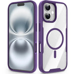 Custodia magnetica antiurto con airbag in acrilico + TPU della serie Fighter, For iPhone 17 Pro Max, For iPhone 17 Pro, For iPhone 17, For iPhone 16 Pro Max, For iPhone 16 Pro