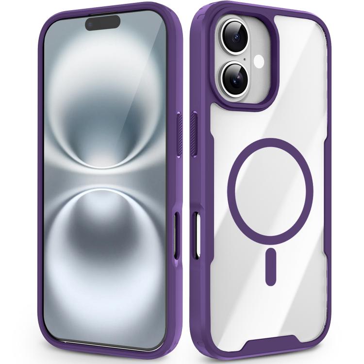 Custodia magnetica antiurto con airbag in acrilico + TPU della serie Fighter, For iPhone 17 Pro Max, For iPhone 17 Pro, For iPhone 17, For iPhone 16 Pro Max, For iPhone 16 Pro
