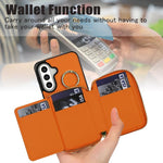 Portafoglio con cerniera, anello a rombo per tracolla, custodia per telefono con protezione RFID., For Galaxy A36 5G / A37 5G
