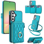 Portafoglio con cerniera, porta anelli romboidale, custodia per telefono con protezione RFID., For Galaxy A36 5G / A37 5G