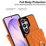 Portafoglio con cerniera, porta anelli romboidale, custodia per telefono con protezione RFID., For Galaxy S23 Ultra 5G, For Galaxy S22 Ultra 5G