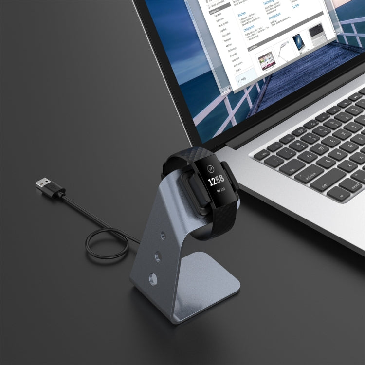 Per Fitbit Charge 4/3/3 SE Supporto caricabatterie universale in lega di alluminio con protezione chip, supporto ricarica rapida, For Fitbit Charge 4
