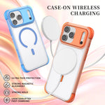 Custodia magnetica trasparente con airbag a quattro angoli effetto pelle, For iPhone 17 Pro Max, For iPhone 17 Pro